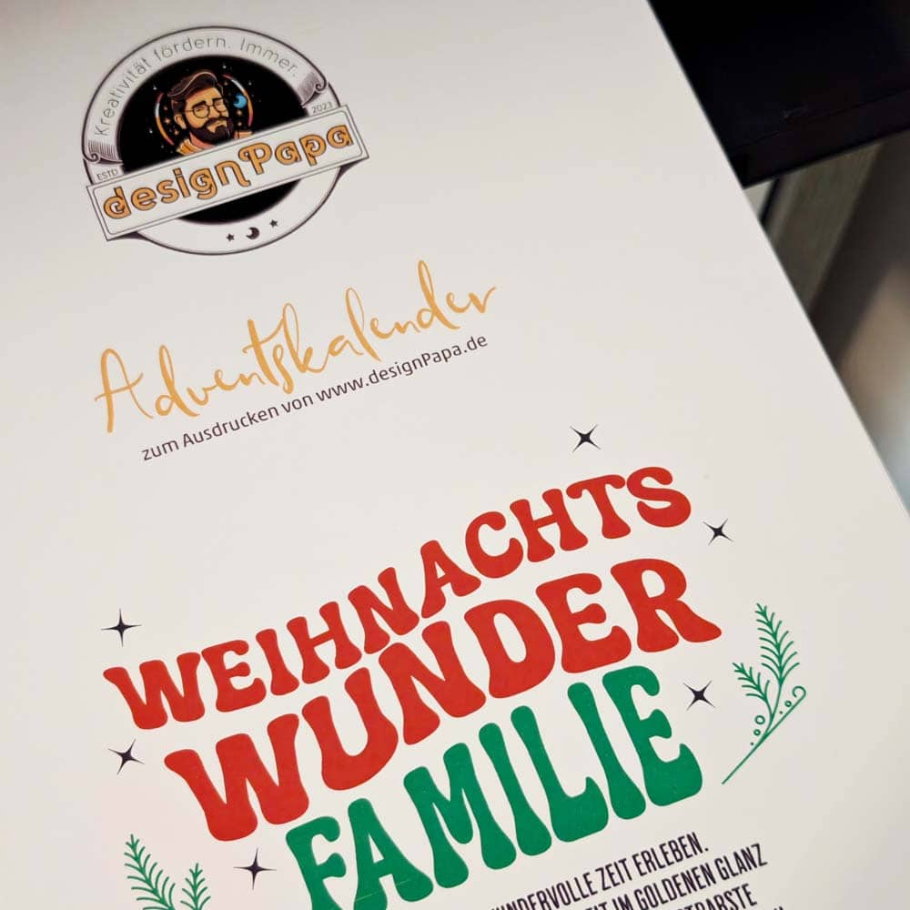 Adventskalender Downloaden zum Ausmalen und Basteln