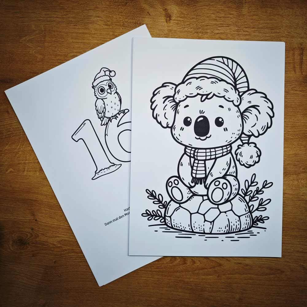 Kostenloser Adventskalender zum Downloaden