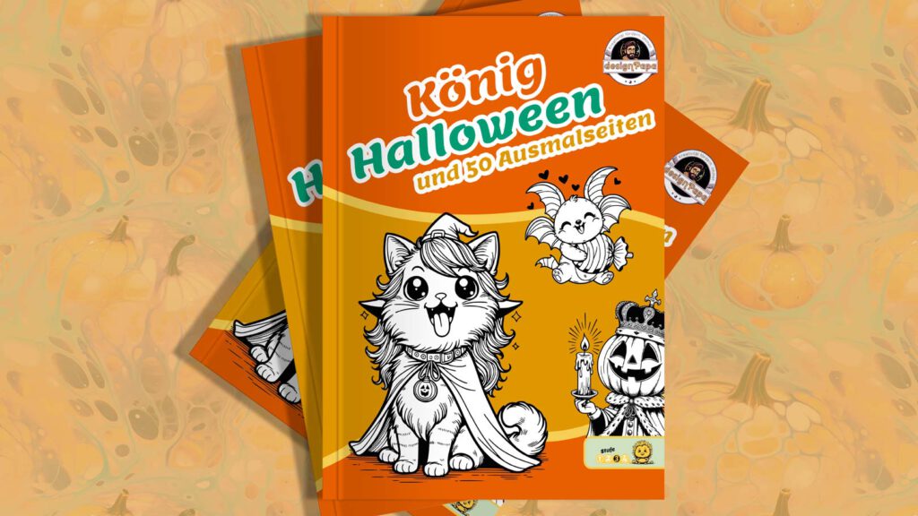 Halloween Malbuch von designPapa: König Halloween