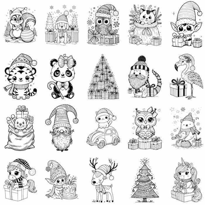 Malbuch Weihnachten designPapa