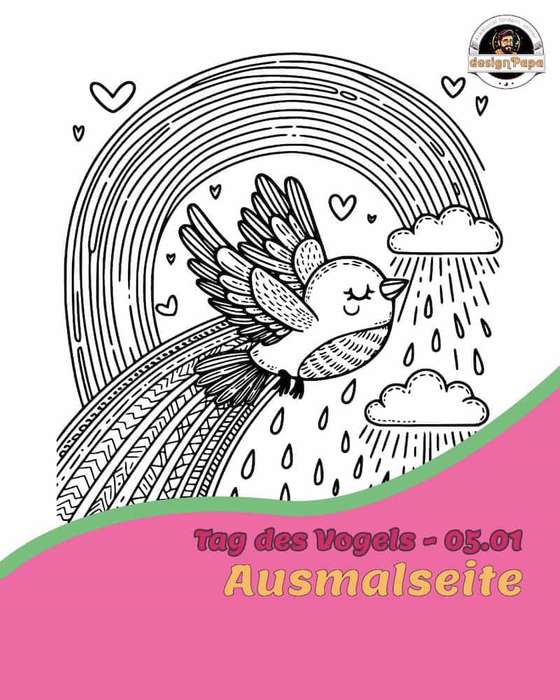 Coole Malvorlagen zum Tag des Vogels